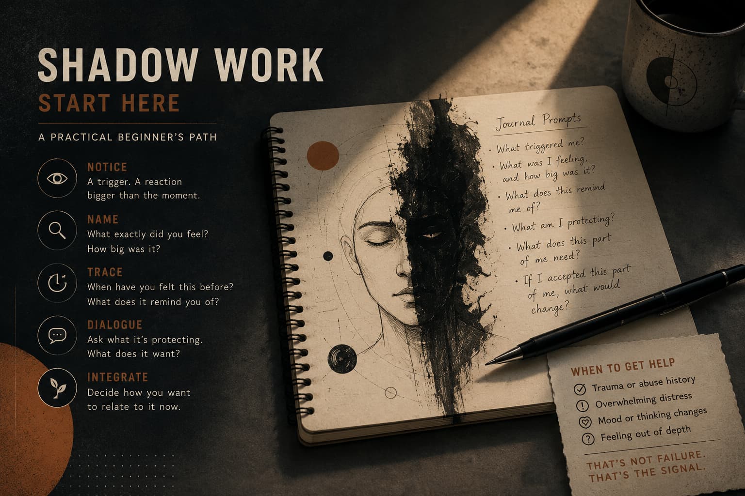How to Start Shadow Work Without a Therapist